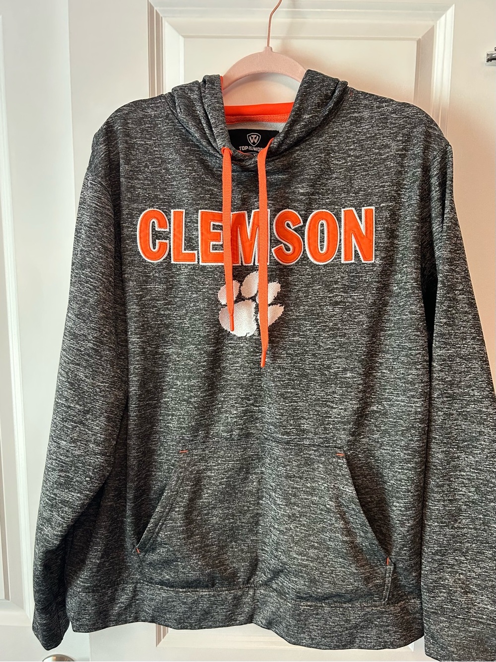 Clemson Tigers Top of the World XL Embroidered Fleece-Lined Hoodie